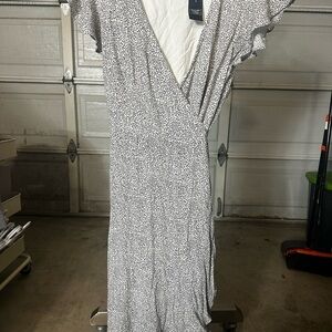 Abercrombie & Fitch Black and White Asymmetrical Dress